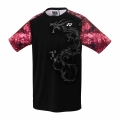 Yonex Badminton T-shirt Crew Neck Graphic Dragon black Men